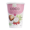 Dessert coco framboise Produits bios sans lactose : dessert coco framboise